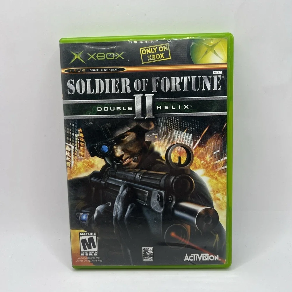Soldier of Fortune II: Double Helix (Microsoft Xbox, 2003) CIB DISC MINT